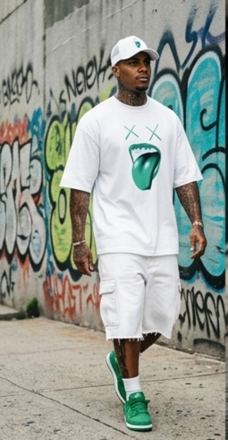 Men's Oversized Drop-Shoulder Crewneck T-Shirt | Shaka Wear SHGDD