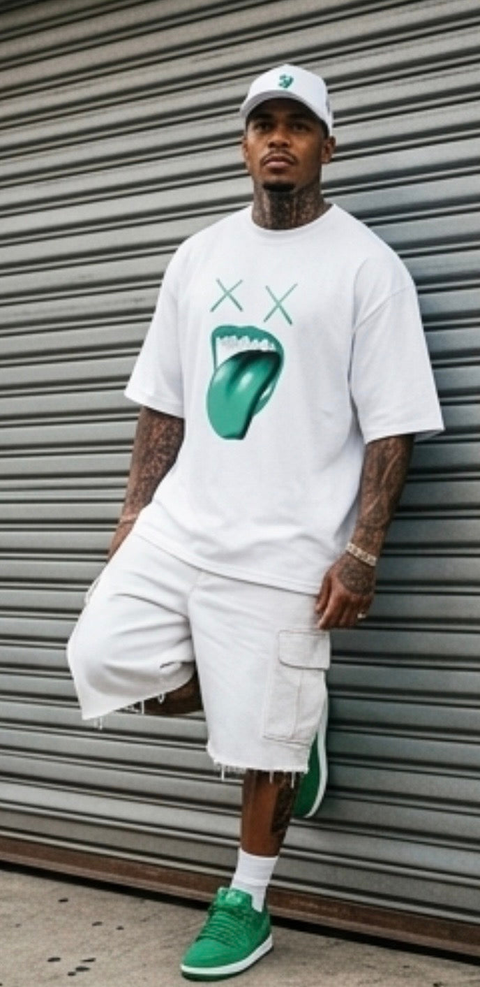 Men's Oversized Drop-Shoulder Crewneck T-Shirt | Shaka Wear SHGDD