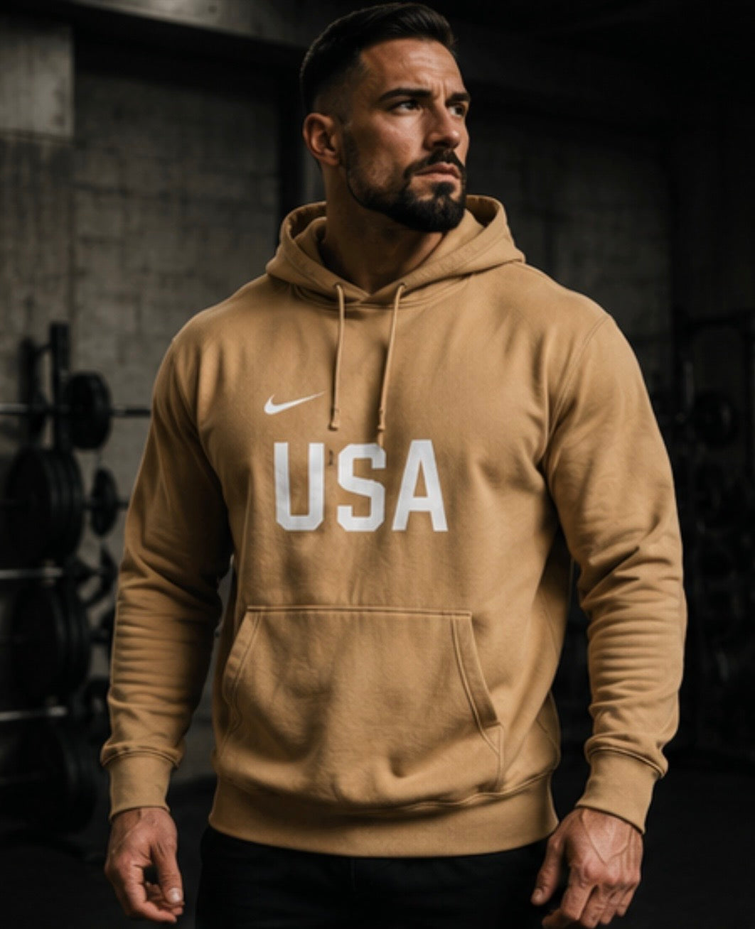 Vintage Unisex Raglan Hoodie | USA WordCup