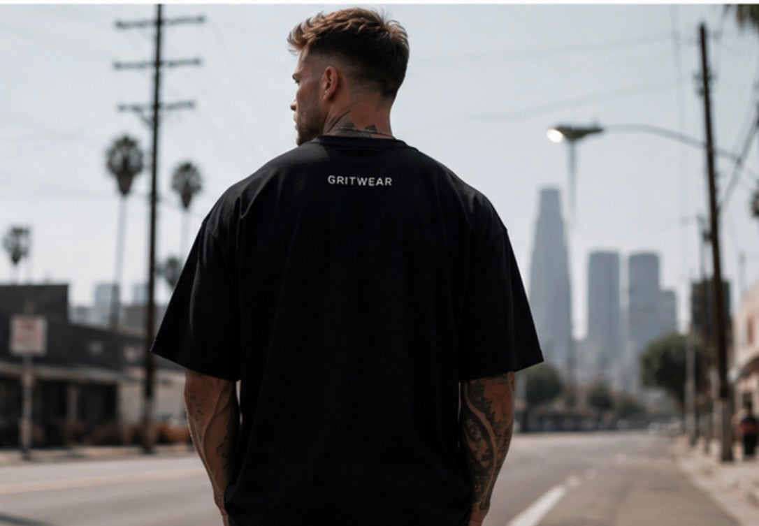 Men's Oversized Drop-Shoulder Crewneck T-Shirt | Shaka Wear