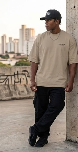 Men's Oversized Drop-GritWear “HIP HOP” Oversized Tee