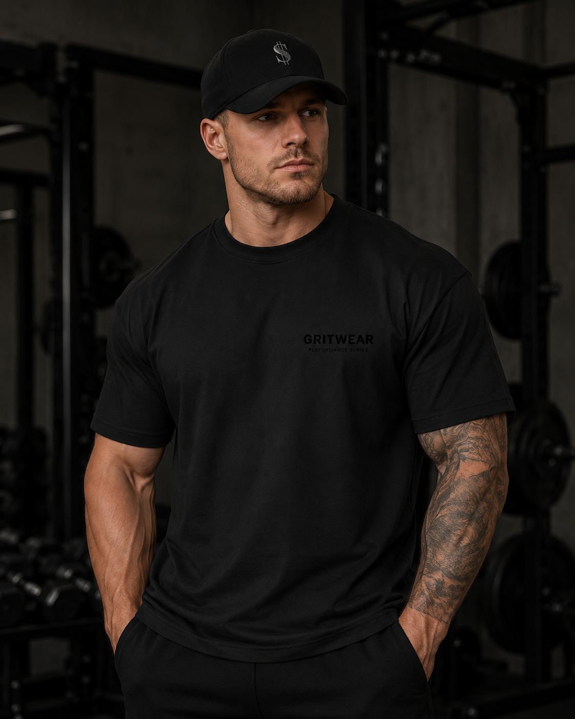 GritWear Oversized Drop-Shoulder T-Shirt | Streetwear Heavyweight Edition