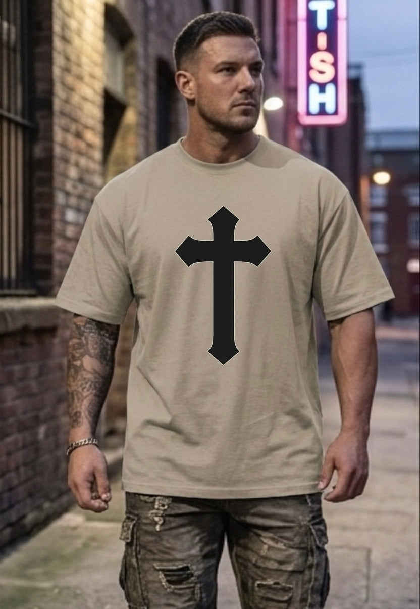 Men's Oversized Drop-Shoulder Crewneck T-Shirt | Shaka Wear GritWear