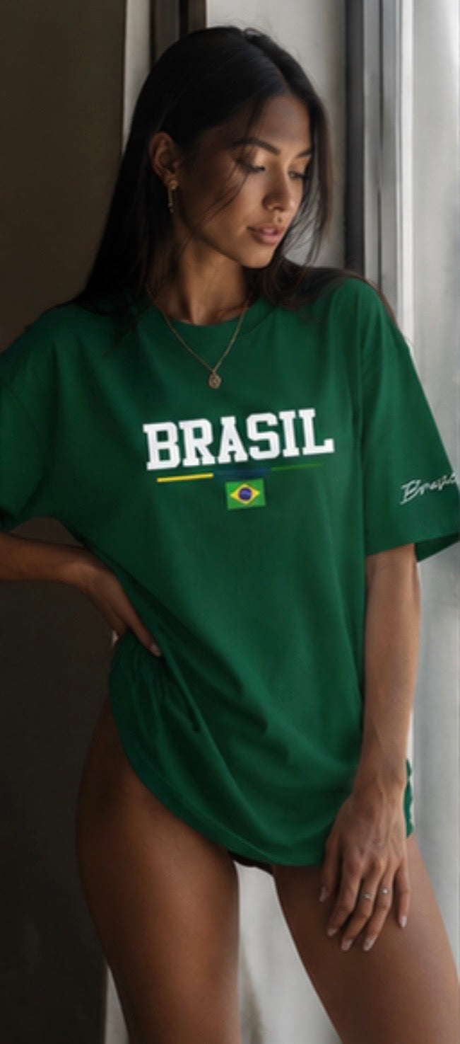 GritWear Brazil Oversized Tee 🇧🇷🔥