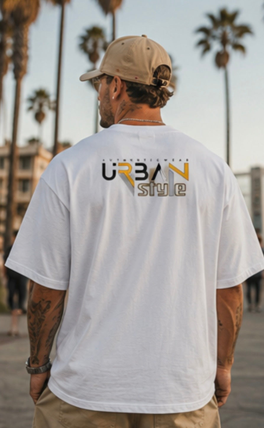Urban Summer Oversized Tee – Sunset Cruise Edition