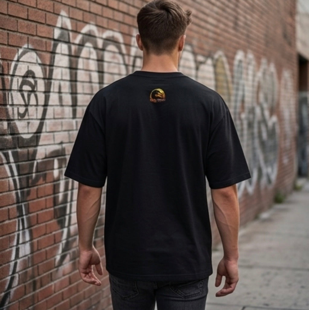 GritWear x Mortal Kombat Oversized Tee — Street Fighter Edition