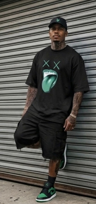 Men's Oversized Drop-Shoulder Crewneck T-Shirt | Shaka Wear SHGDD
