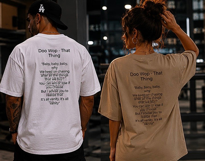 Men's Oversized Heavyweight Crewneck T-Shirt | Shaka Wear Lauren Hill
