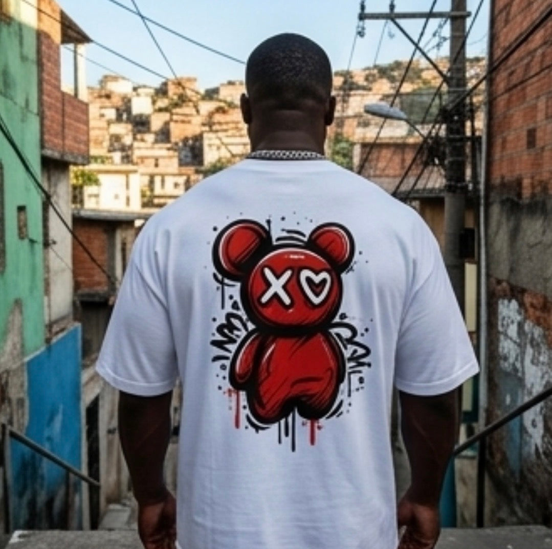 GritWear “Broken Heart Bear” Oversized Tee