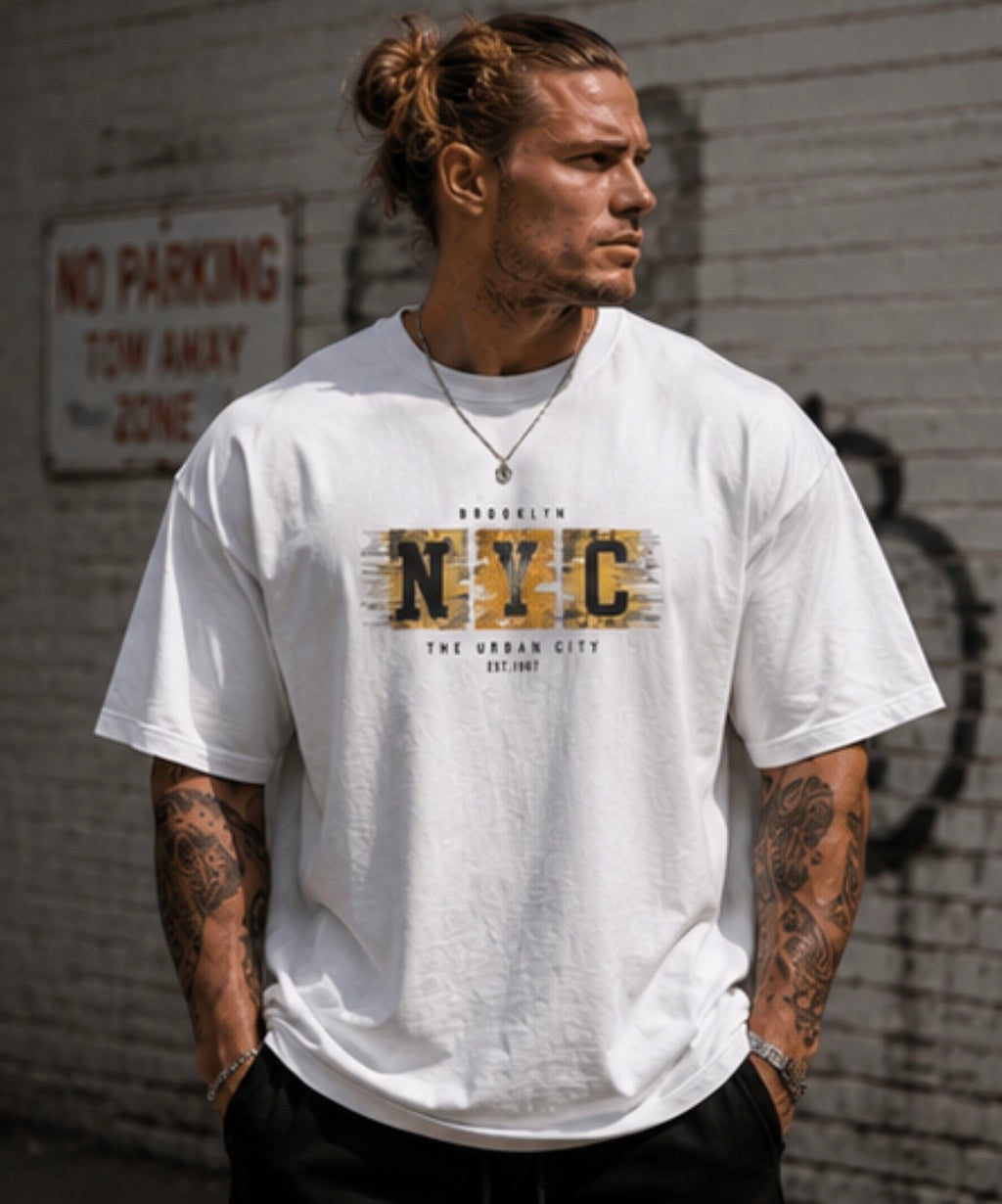 GRITWEAR NYC Urban Style Oversized Tee | Streetwear Performance Series