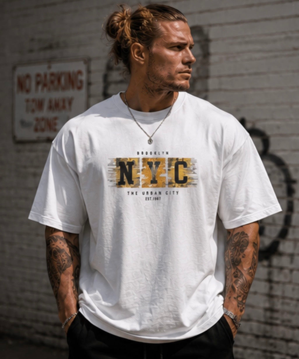 GRITWEAR NYC Urban Style Oversized Tee | Streetwear Performance Series