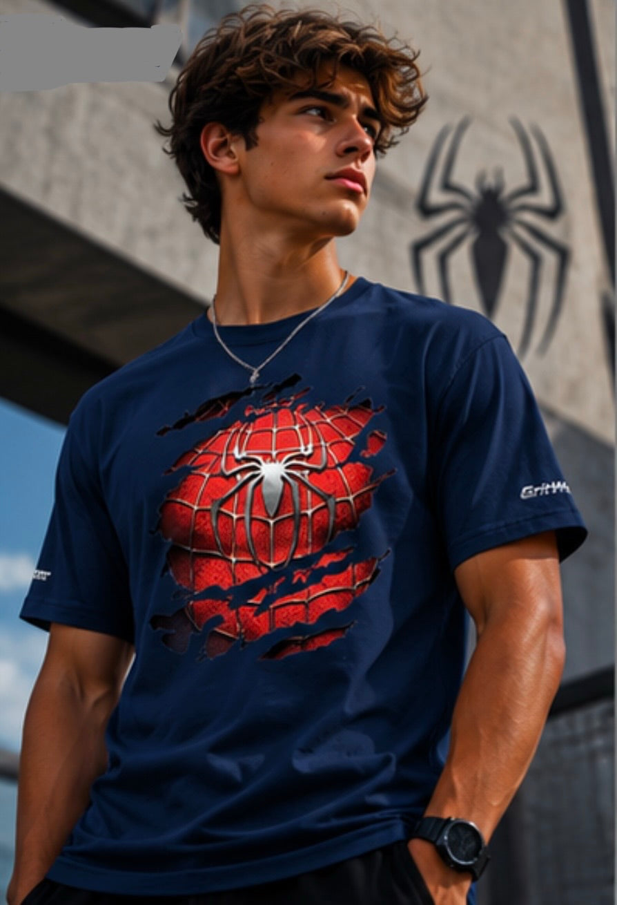 Heavyweight Unisex Crewneck T-shirt | Spider Man