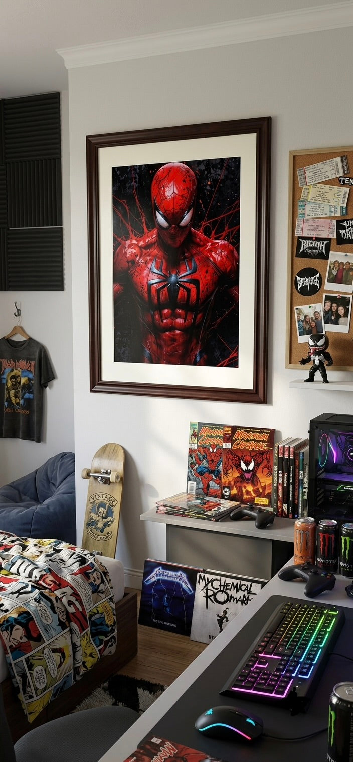 Classic Semi-Glossy Paper Wooden Framed Poster