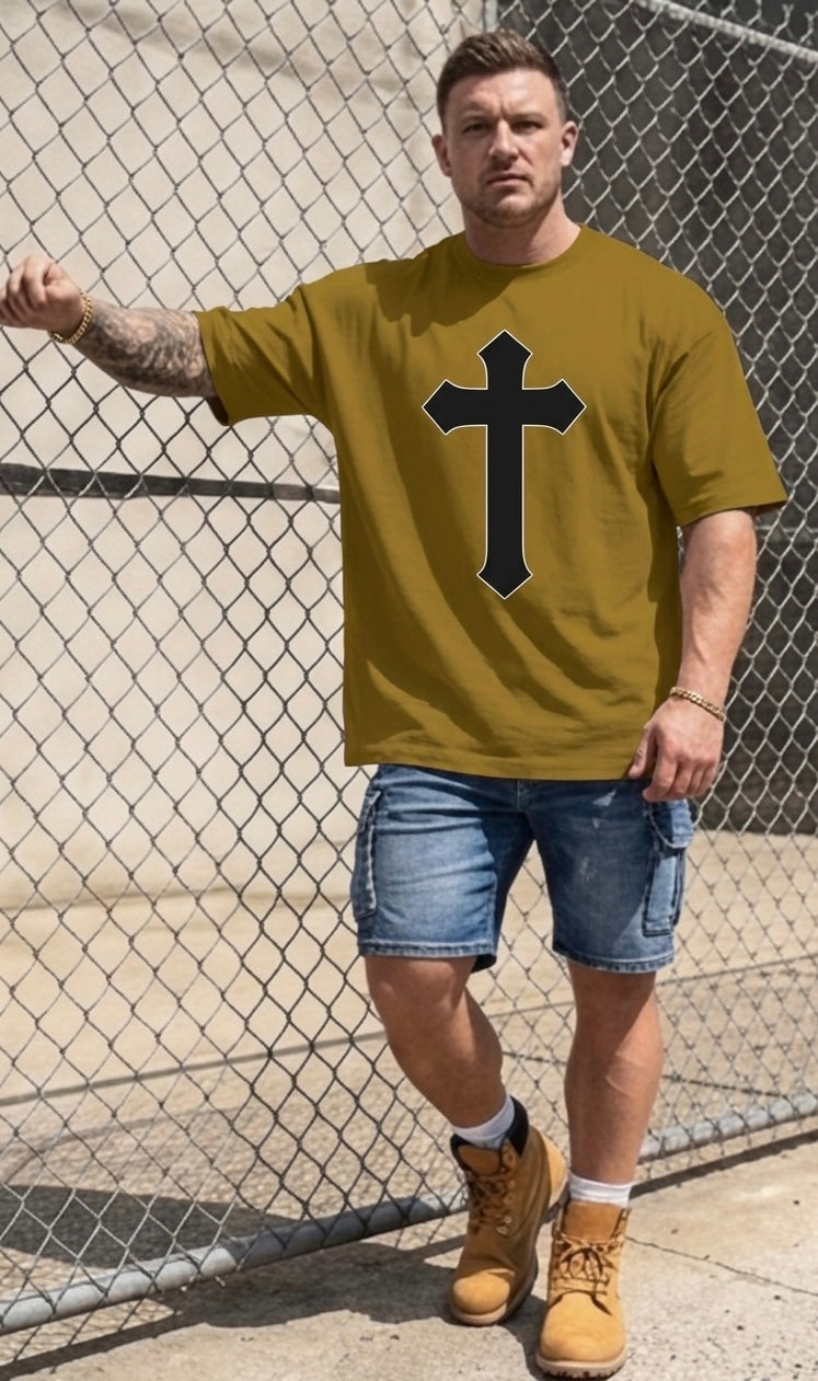 Men's Oversized Drop-Shoulder Crewneck T-Shirt | Shaka Wear GritWear