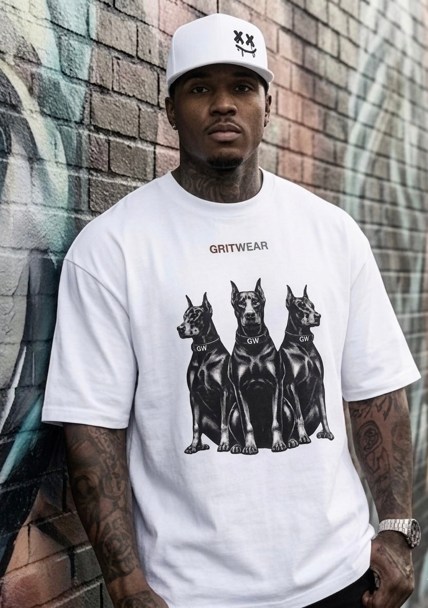 GRITWEAR Dobermann Oversized Tee | Street Beast Edition