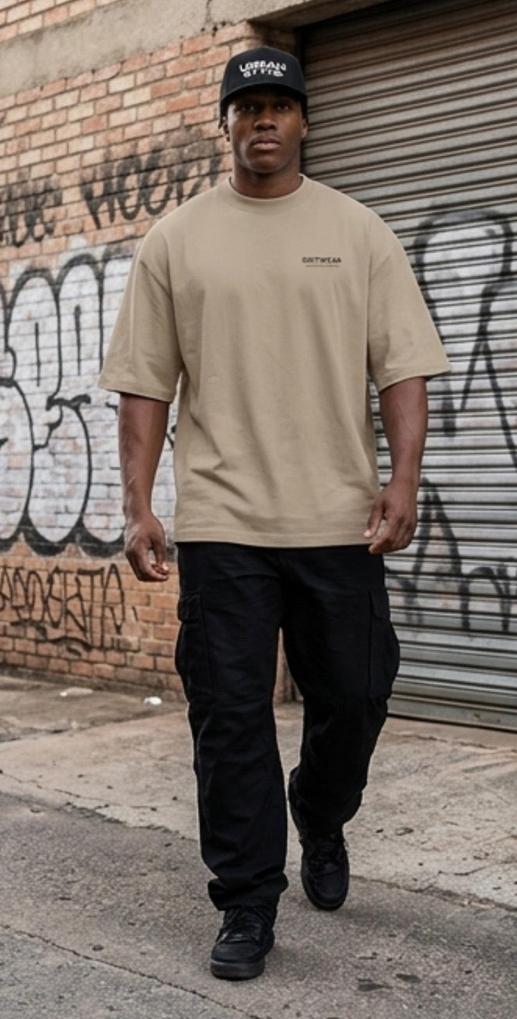 Men's Oversized Drop-GritWear “HIP HOP” Oversized Tee