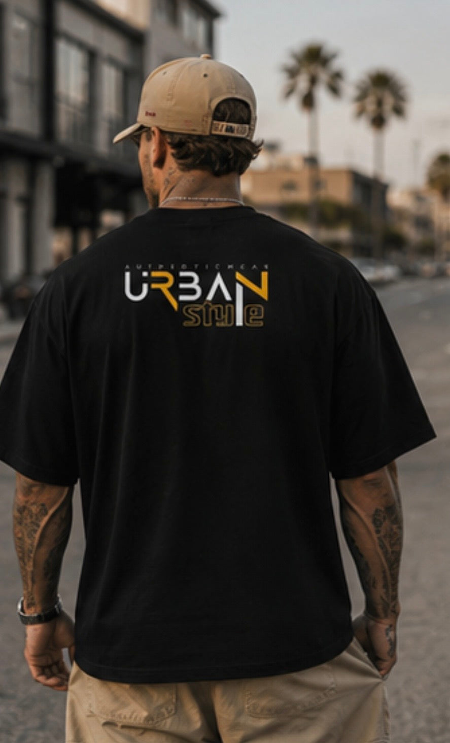 Urban Summer Oversized Tee – Sunset Cruise Edition
