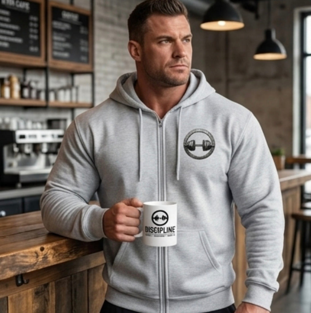 GRITWEAR Zip Hoodie – No Days Off | Champion Powerblend