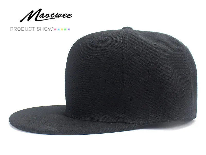Fashion Unisex Baseball Cap Men Women Hip-hop Flat-brimmed Cap Outdoor Snapback Hat Flat Brim Trendy Leisure Adjustable Sun Hats