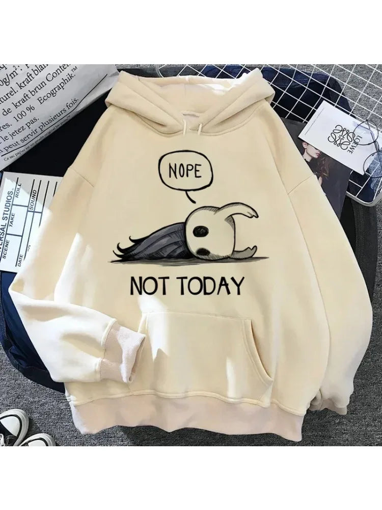 Hollow Knight Hoodies Men Korea Ulzzang Grunge Y2k Aesthetic Fmale Autumn and Winter Pullover Hoddies Graphic Streetwear