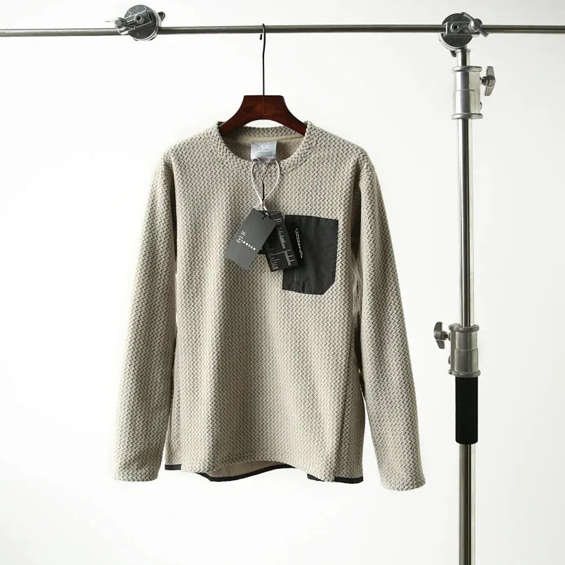 Wave texture outdoor comprehensive training for men and women, warm and quick-drying long-sleeved sweatshirts
