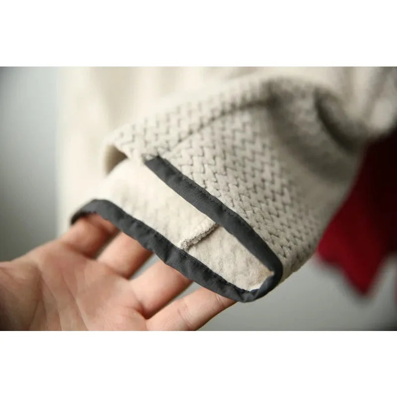 Wave texture outdoor comprehensive training for men and women, warm and quick-drying long-sleeved sweatshirts