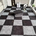 Soft Plush Puzzle Mat BPA-free Interlocking Foam Living Room Rug Warm Non-slip Washable Floor Protector Home Decor Mat